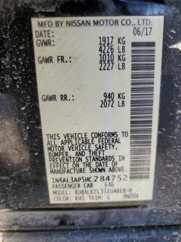 2017 NISSAN ALTIMA 2.5 - 1N4AL3AP5HC284752