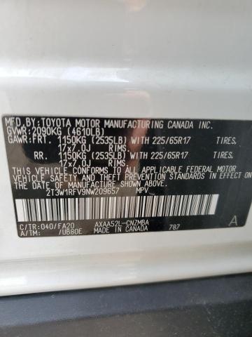 VIN 2T3W1RFV9NW209657 2022 TOYOTA RAV4 no.13