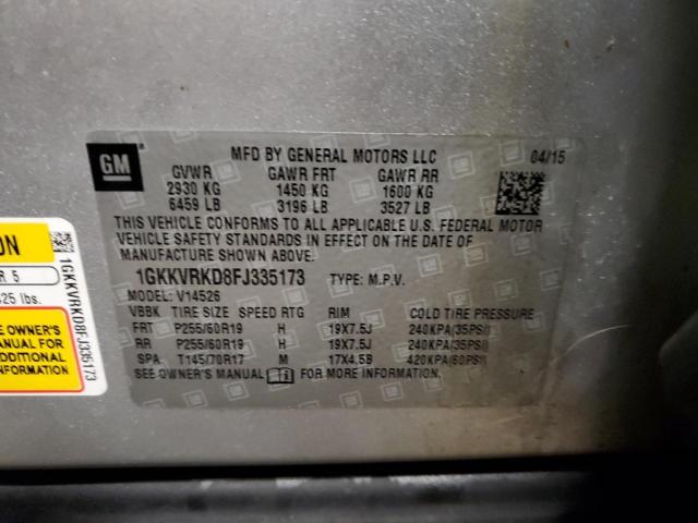 2015 GMC ACADIA SLT - 1GKKVRKD8FJ335173