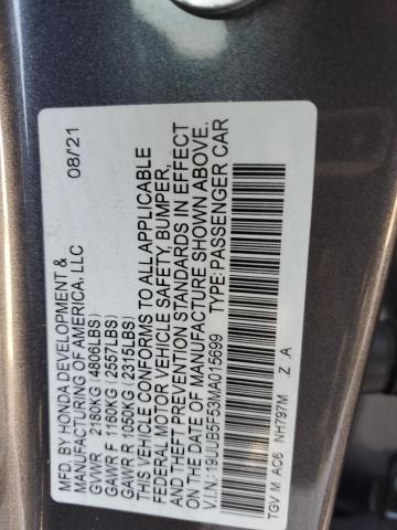 2021 ACURA TLX TECH A - 19UUB5F53MA015699