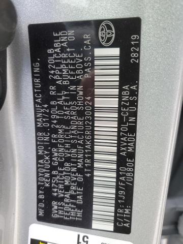 2024 TOYOTA CAMRY LE - 4T1R11AK6RU230024