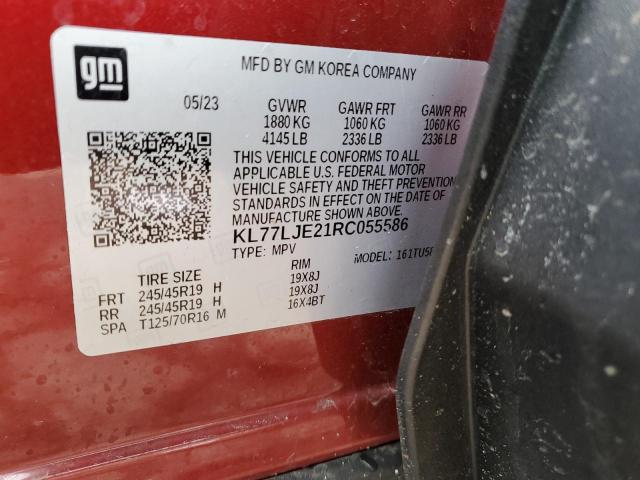 2024 CHEVROLET TRAX 2RS - KL77LJE21RC055586