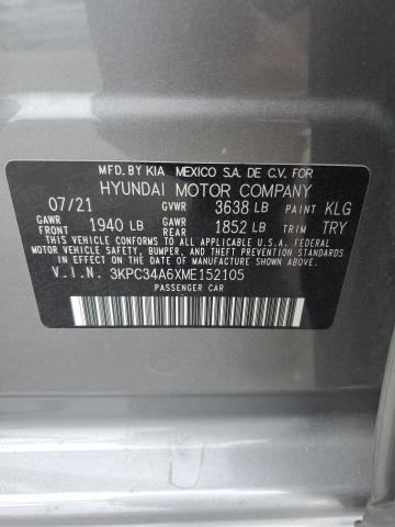 2021 HYUNDAI ACCENT LIM - 3KPC34A6XME152105