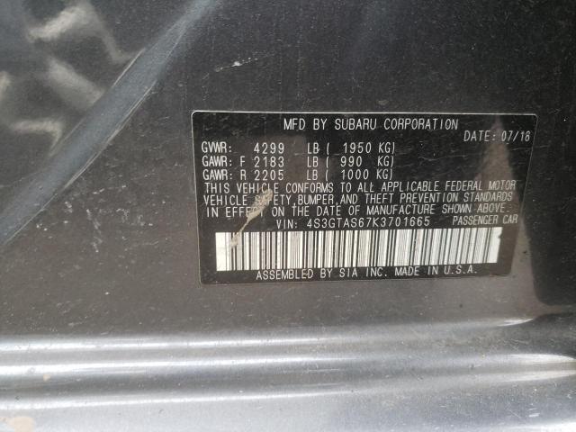 2019 SUBARU IMPREZA LI - 4S3GTAS67K3701665