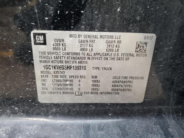 2017 CHEVROLET 2500 HD 1GC1KVEG3HF139310