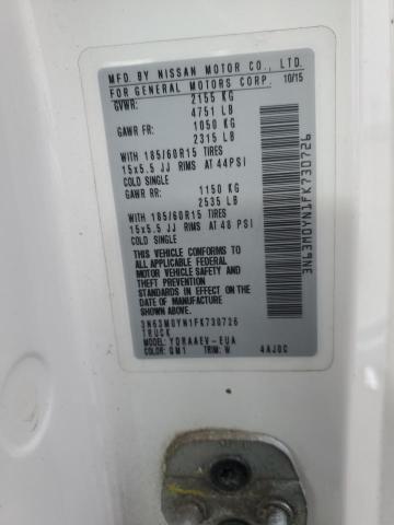 2015 CHEVROLET CITY EXPRE 3N63M0YN1FK730726