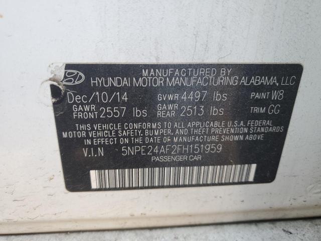 2015 HYUNDAI SONATA SE - 5NPE24AF2FH151959