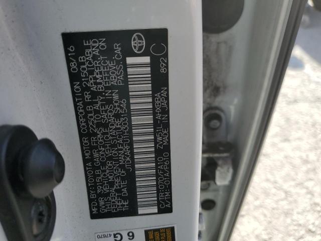 2017 TOYOTA PRIUS JTDKARFU1H3031546