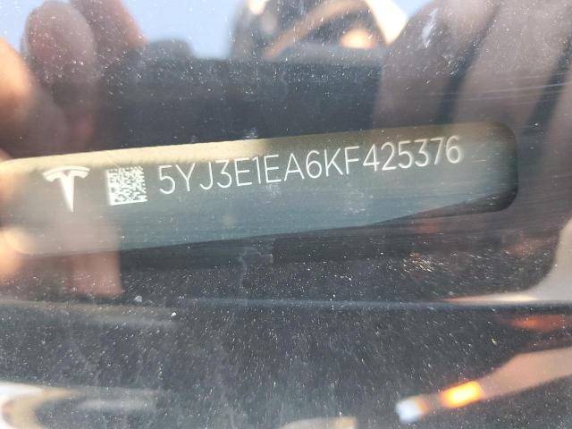 2019 TESLA MODEL 3 5YJ3E1EA6KF425376
