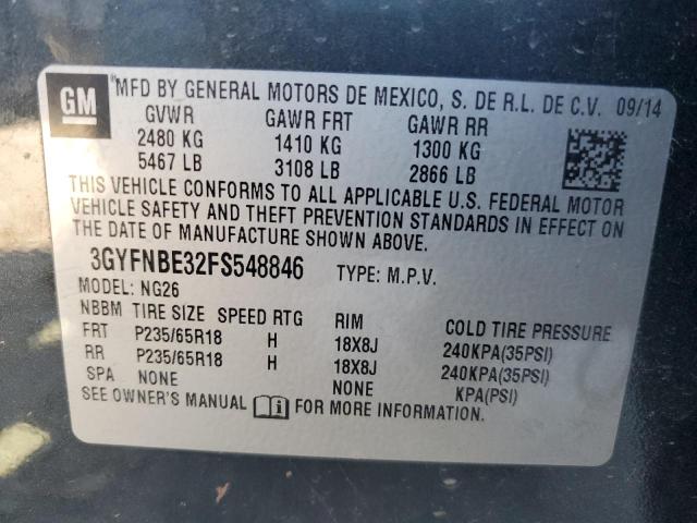 2015 CADILLAC SRX LUXURY 3GYFNBE32FS548846