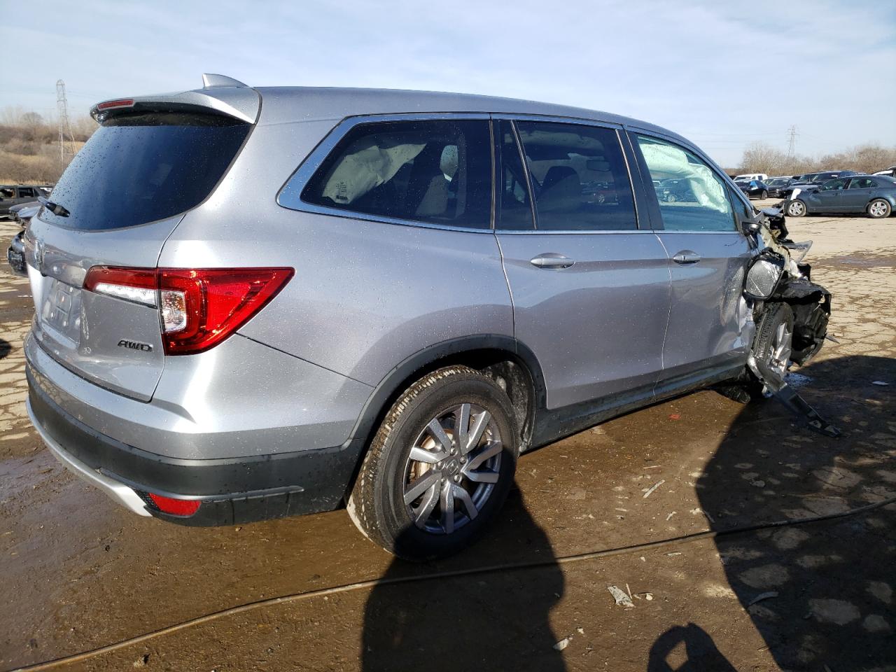 2022 Honda Pilot Exl vin: 5FNYF6H57NB023479