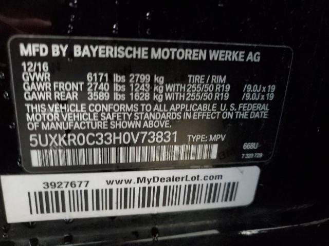 Lot #2358721849 2017 BMW X5 XDRIVE3 salvage car