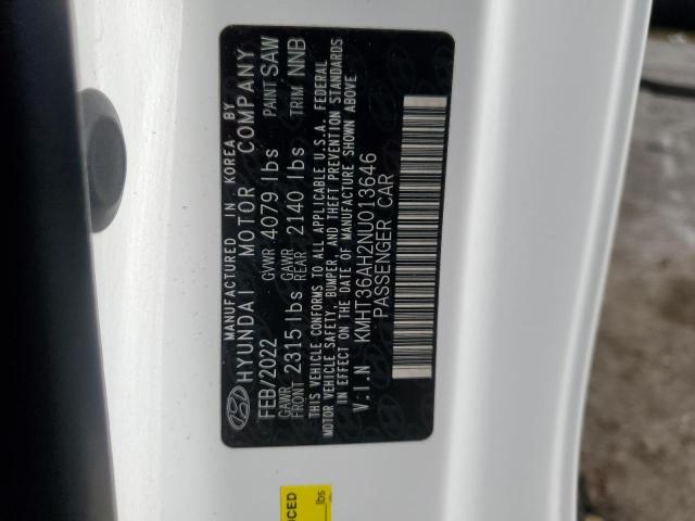 2022 HYUNDAI VELOSTER N - KMHT36AH2NU013646