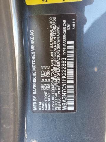 2015 BMW 428 I WBA3N7C51FK222863