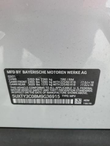 5UXTY3C08M9G36915 2021 BMW X3, photo no. 13