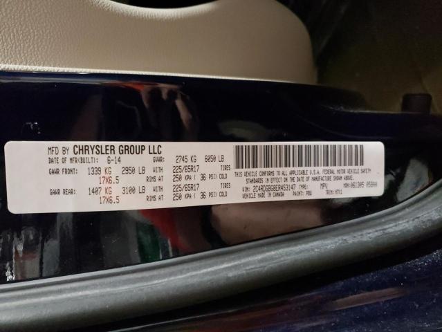 2014 Dodge Grand Caravan Se VIN: 2C4RDGBG8ER453147 Lot: 42088364