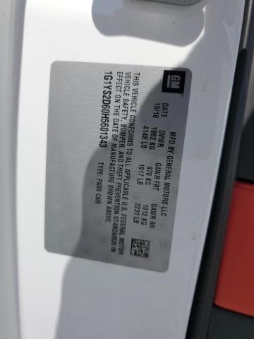 2017 CHEVROLET CORVETTE Z 1G1YS2D60H5601343