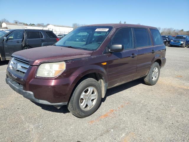 2007 Honda Pilot Lx VIN: 5FNYF28147B036795 Lot: 43048684