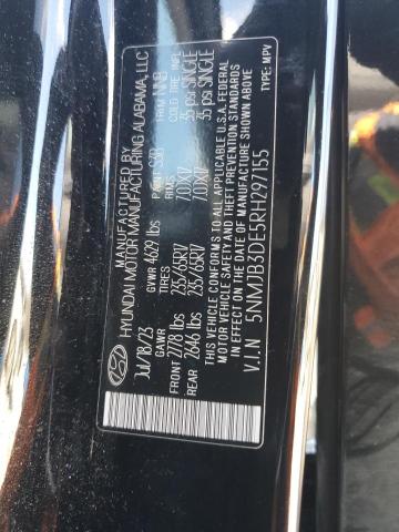 2024 Hyundai Tucson Sel VIN: 5NMJB3DE5RH297155 Lot: 44308484