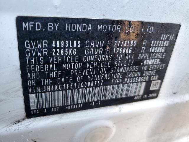 2018 ACURA RLX TECH - JH4KC1F51JC000757