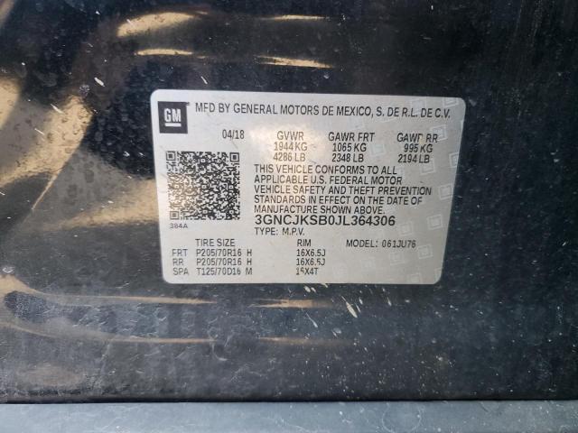 2018 CHEVROLET TRAX LS - 3GNCJKSB0JL364306