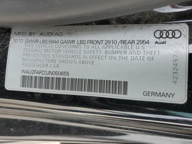 2018 AUDI S7 PRESTIG WAU2FAFC0JN050655