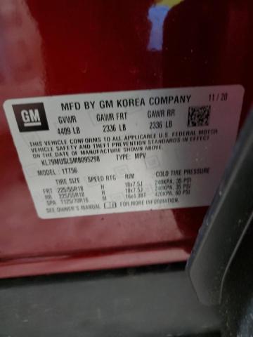 2021 CHEVROLET TRAILBLAZE KL79MUSL5MB095298