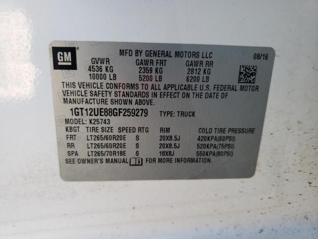 2016 GMC SIERRA K25 1GT12UE88GF259279
