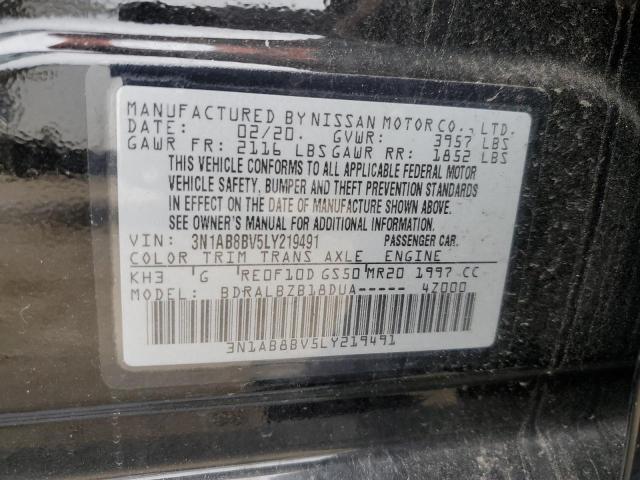 2020 NISSAN SENTRA S 3N1AB8BV5LY219491