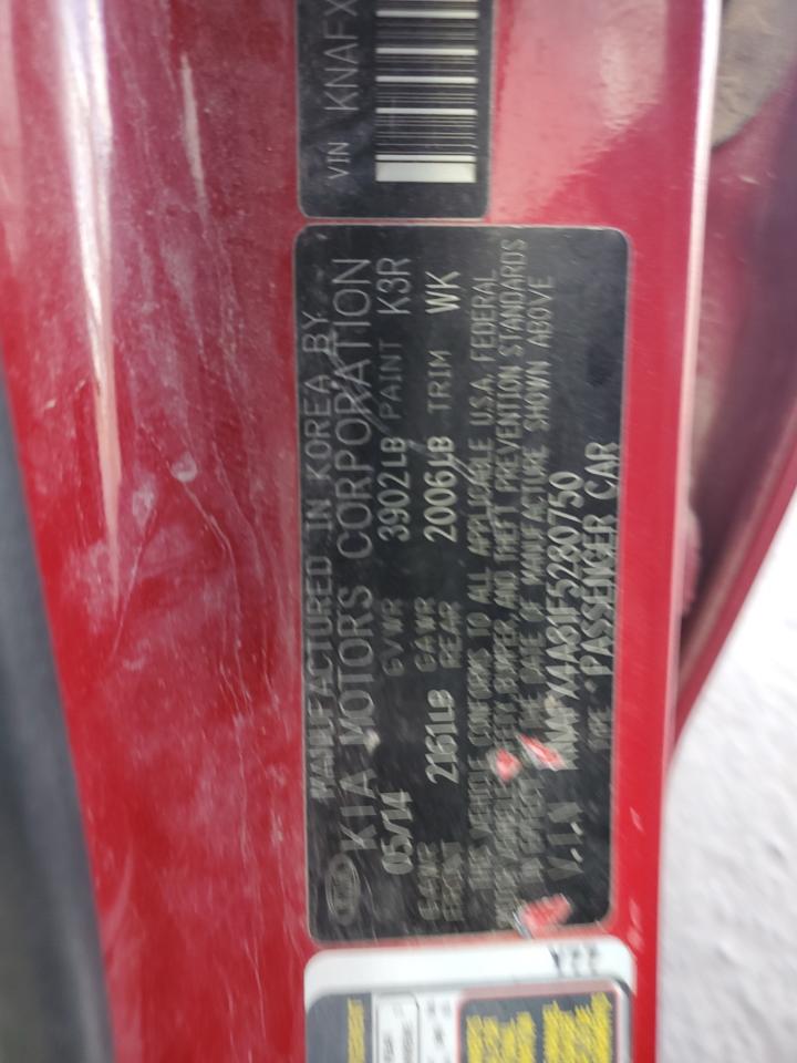 KNAFX4A81F5280750 2015 Kia Forte Ex