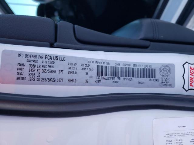 2020 JEEP GRAND CHER - 1C4RJFBG8LC297247