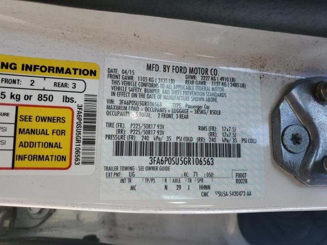 3FA6P0SU5GR106563 2016 FORD FUSION - Image 12