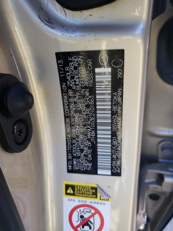 JTHBK1GG3E2101863 2014 Lexus Es 350