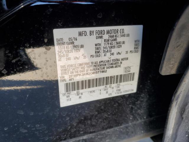 2016 FORD EDGE TITAN 2FMPK3K82GBB77862