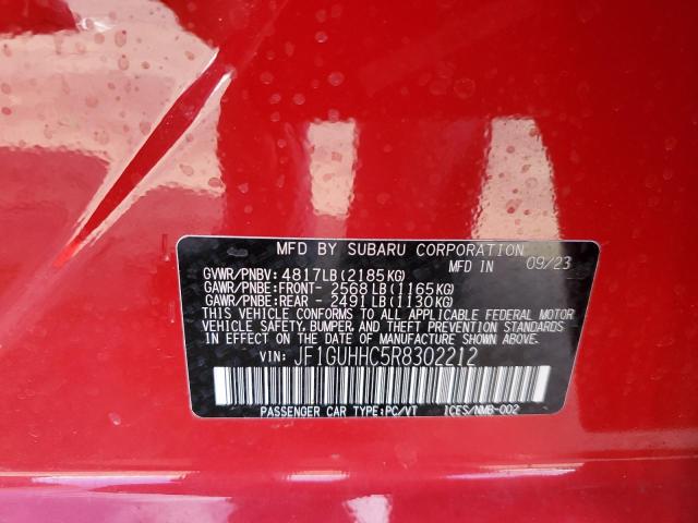 2024 SUBARU IMPREZA RS JF1GUHHC5R8302212