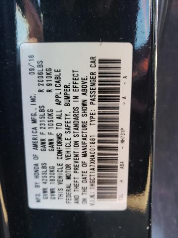 2017 HONDA ACCORD EX 1HGCT1A7XHA001881