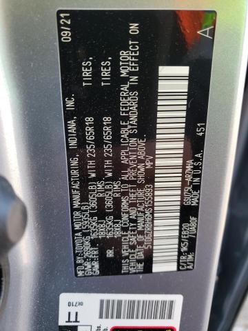 VIN 5TDGZRBH6MS155893 2021 Toyota Highlander, Xle no.14