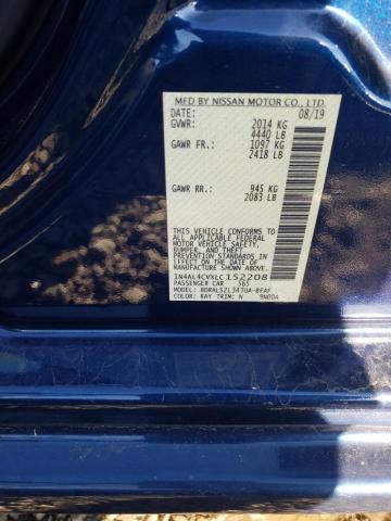 2020 NISSAN ALTIMA SR 1N4AL4CVXLC152208