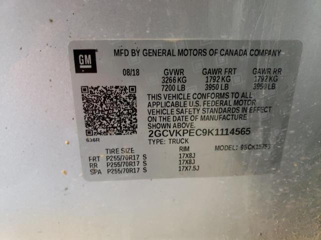 2019 CHEVROLET SILVERADO 2GCVKPEC9K1114565
