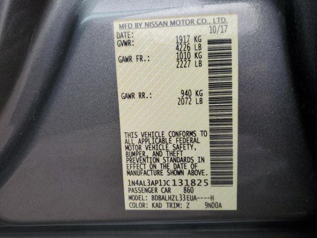 2018 NISSAN ALTIMA 2.5 - 1N4AL3AP1JC131825