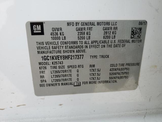 2017 CHEVROLET C/K2500 - 1GC1KVEY8HF217377