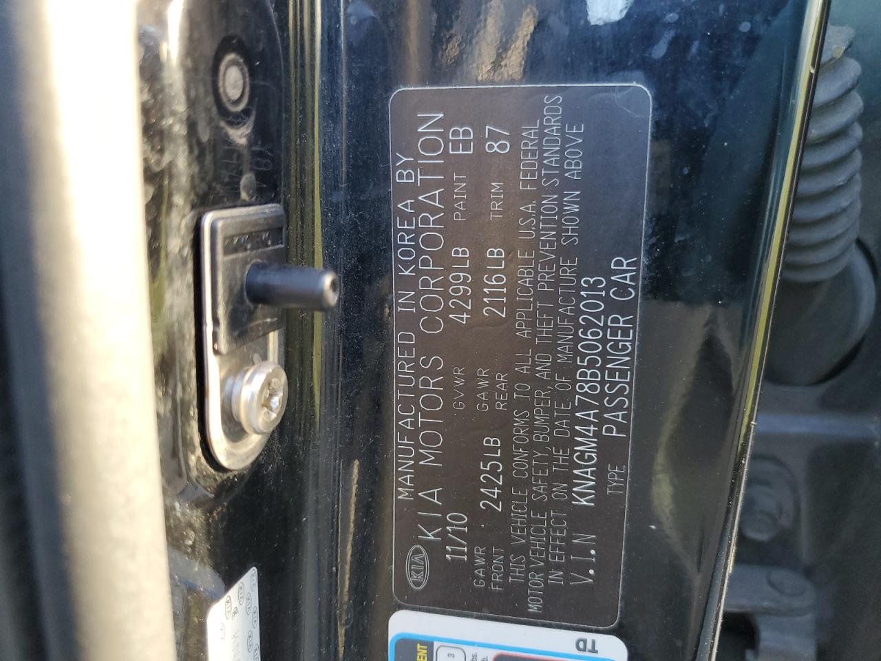 KNAGM4A78B5062013 2011 Kia Optima Lx KNAGM4A78B5062013 2011 Kia Optima Lx