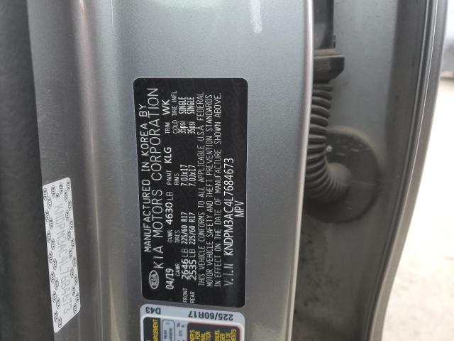 2020 KIA SPORTAGE L KNDPM3AC4L7684673