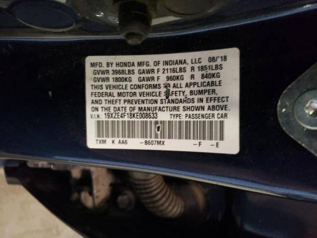 2019 HONDA INSIGHT LX 19XZE4F18KE008633