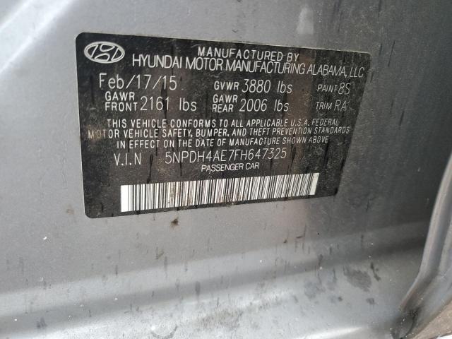 2015 HYUNDAI ELANTRA SE 5NPDH4AE7FH647325