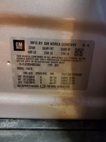 2017 BUICK ENCORE PRE KL4CJESB5HB023502