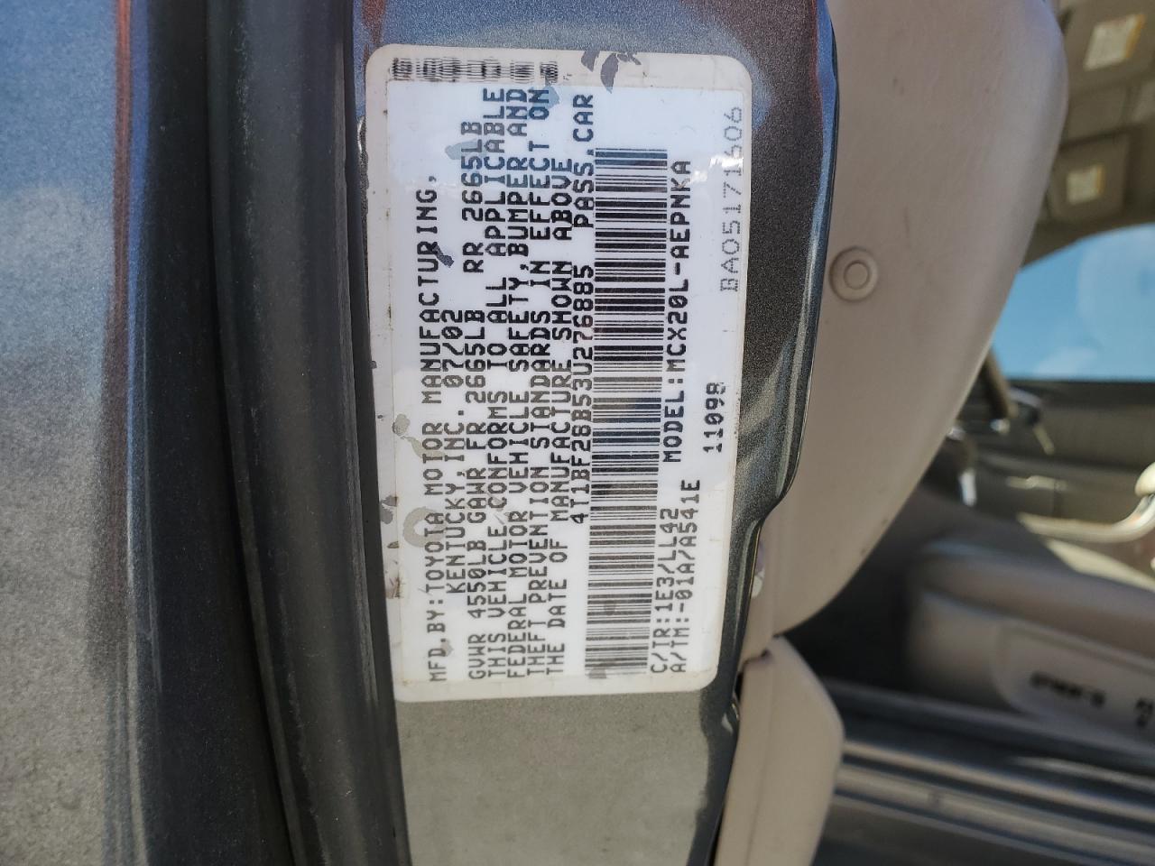 4T1BF28B53U276885 2003 Toyota Avalon Xl