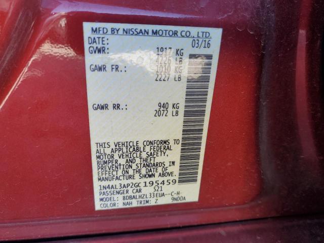 2016 NISSAN ALTIMA 2.5 1N4AL3AP2GC195459