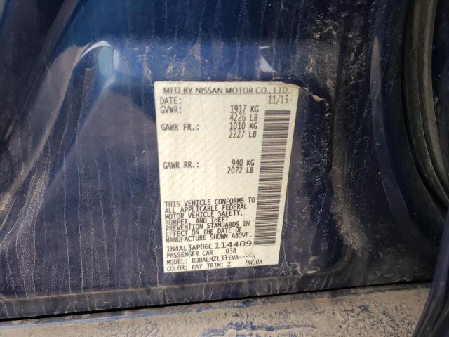 2016 NISSAN ALTIMA 2.5 1N4AL3AP0GC114409
