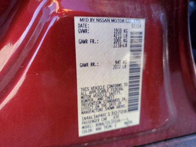 2015 NISSAN ALTIMA 2.5 1N4AL3AP4FC130708
